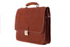 Aktentasche Leder Hellbraun Seitenansicht | Ritus' Brief