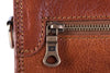 Aktentasche Braun Leder Zipper Rückansicht | Council's Brief