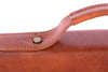 Aktentasche Leder Braun Griff Detailansicht | Roma Brief