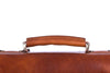 Aktentasche Braun Leder Griff Frontansicht | Soho Brief