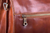 Aktentasche Braun Leder Zipper Rückenansicht | Gatsby's Brief